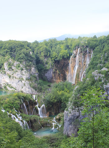 プリトヴィツェ湖群国立公園の大滝