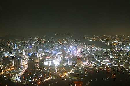 Nソウルタワーからの夜景